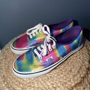 Vans Multicolor Sequin Skateboard Sneakers